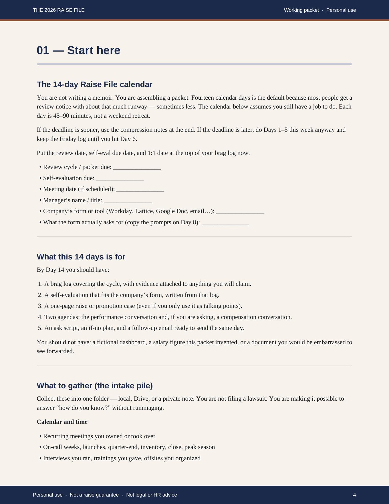 Preview: 14-day calendar page from the PDF